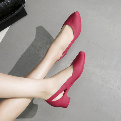 Sandale cu platformă Cristina - Model cu toc mediu în culori bomboane