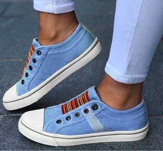 Teniși din pânză fără șireturi Cristina Gore inspirați de Pinterest