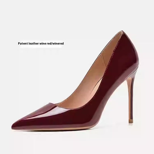 Tocuri stiletto elegante din piele de la Cristina Gore