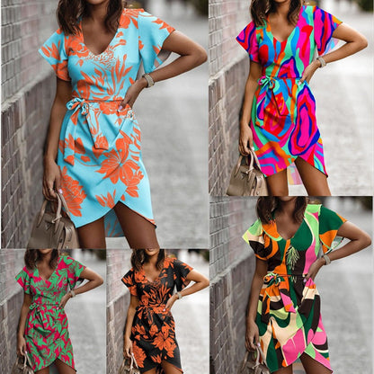 Vibrant Print Cristina Gore Summer Commuter Dress