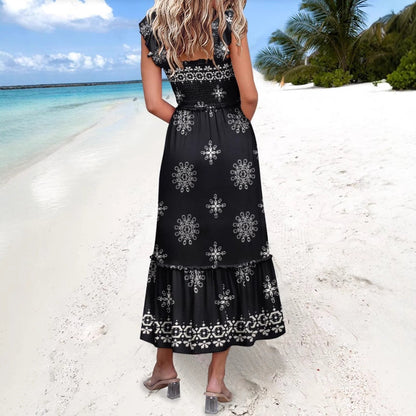 Rochie maxi de vară în stil boho Cristina Gore