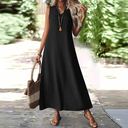 Chic Hemp Sleeveless Dress Cristina Gore