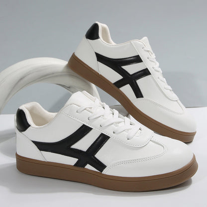 Teniși retro Cristina - Model cu vârf rotund pentru femei