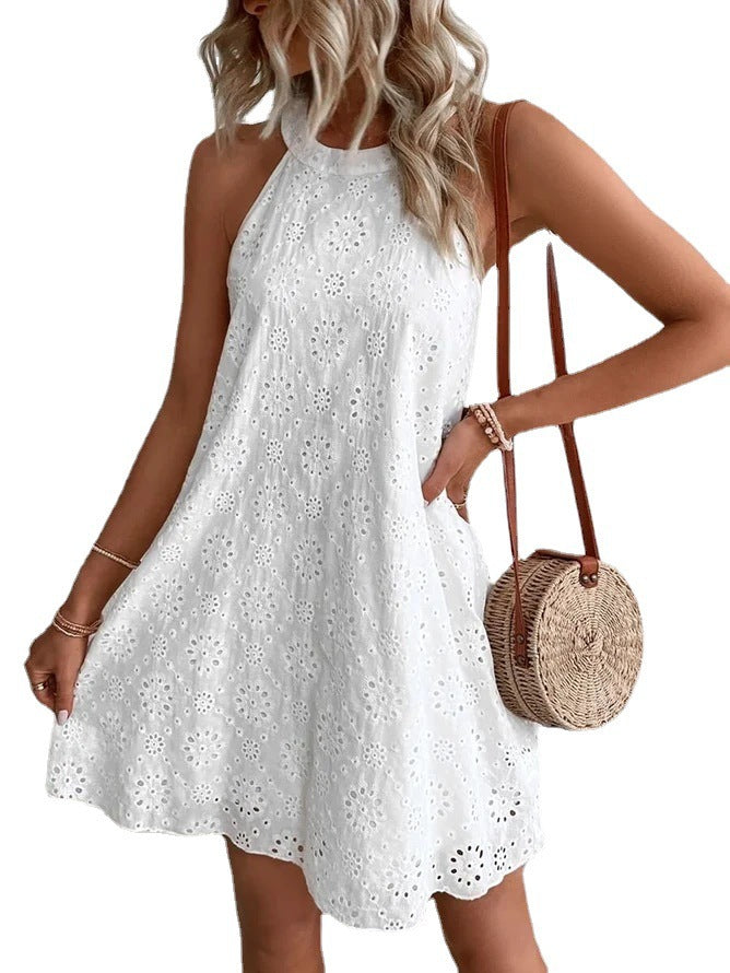 Rochie elegantă fără mâneci din dantelă Cristina Gore