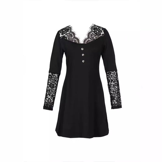 Rochie elegantă din dantelă cu decolteu în V de Cristina Gore
