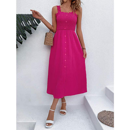 Rochie elegantă cu talie înaltă și trandafir de Cristina Gore