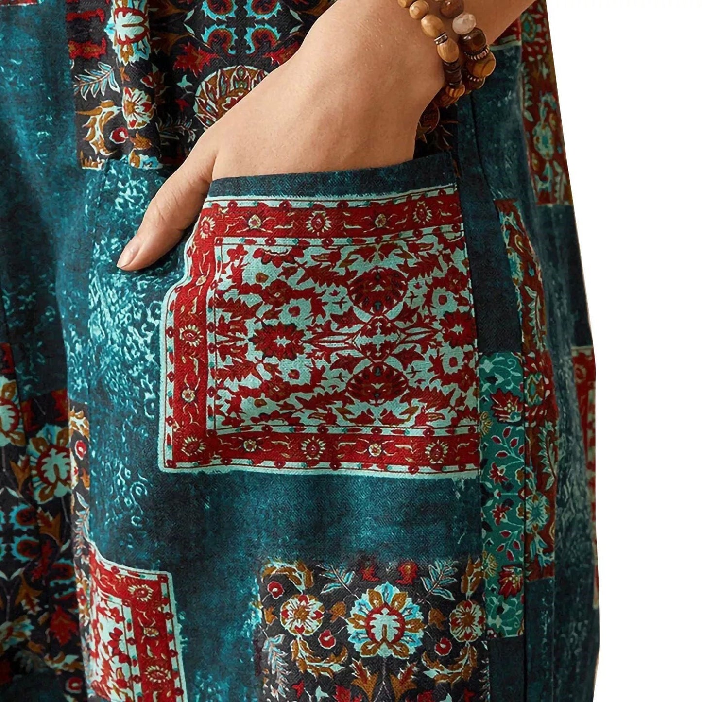 Salopetă de zi cu zi Cristina Gore cu imprimeu vintage