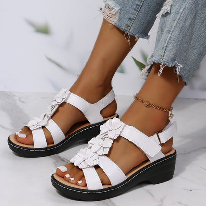 Floral Comfort Cristina Gore Wedge Sandals