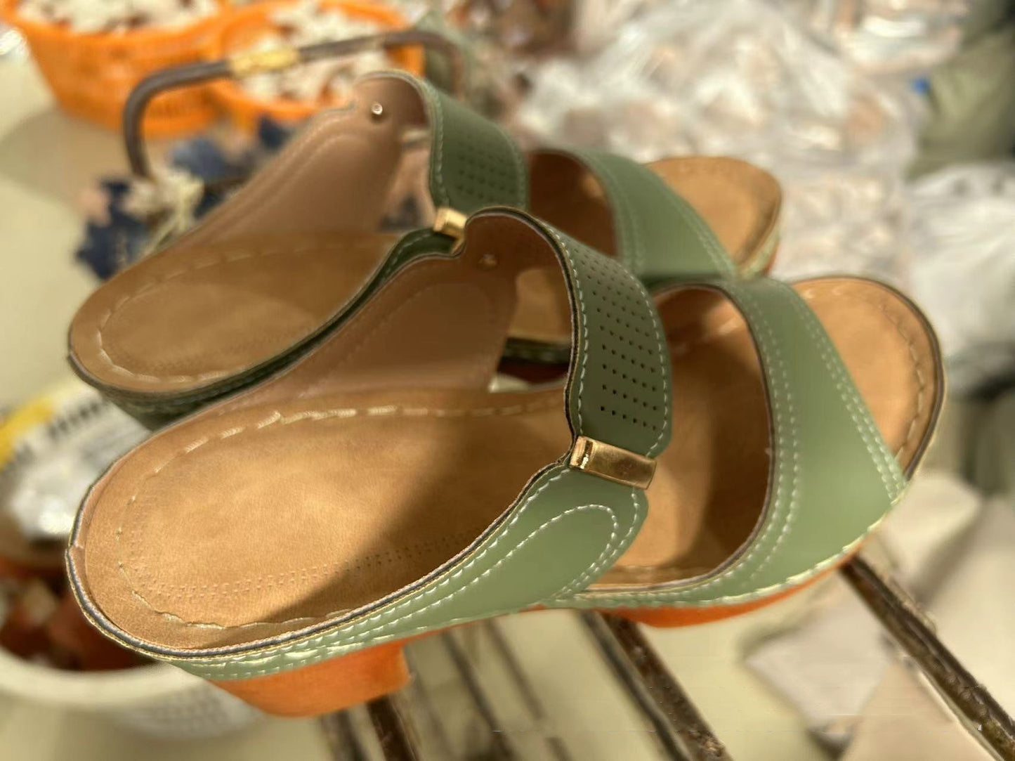 Sandale cu toc înalt Cristina - Talpă groasă, antiderapantă