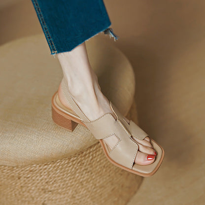 Sandale elegante cu toc gros de Cristina Gore