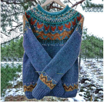 Pulover Cristina - Tricot geometric multicolor