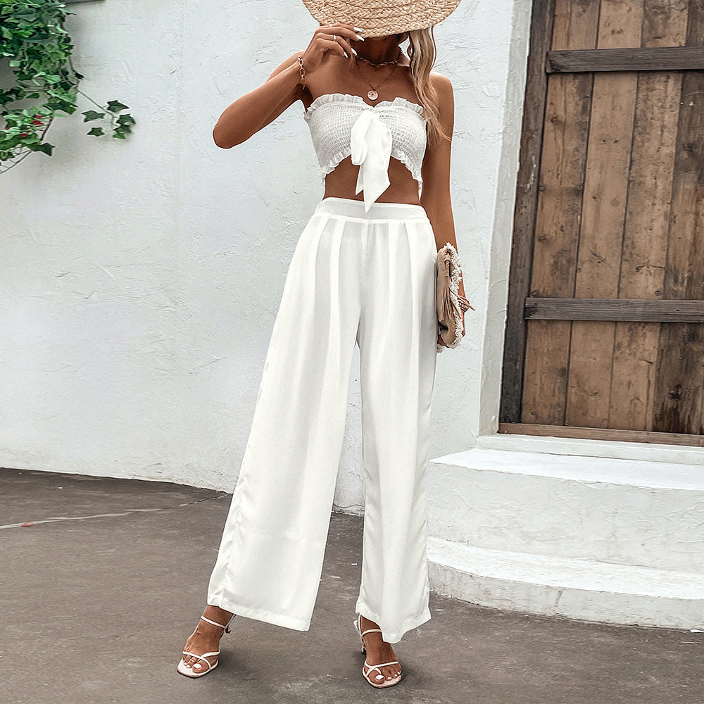 Set alb cu volane, inspirat de Pinterest, de Cristina Gore