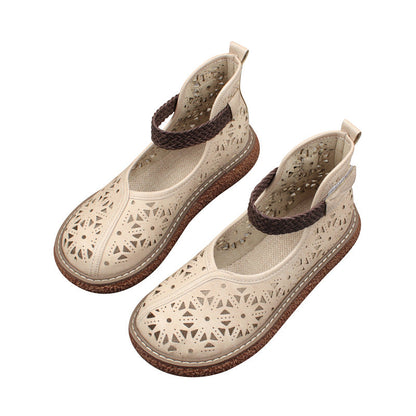 Pantofi retro cu platformă Cristina - Design ajurat