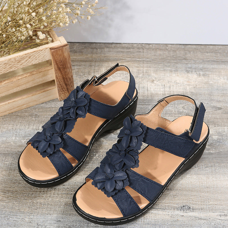 Sandale cu platformă Cristina Gore Floral Comfort