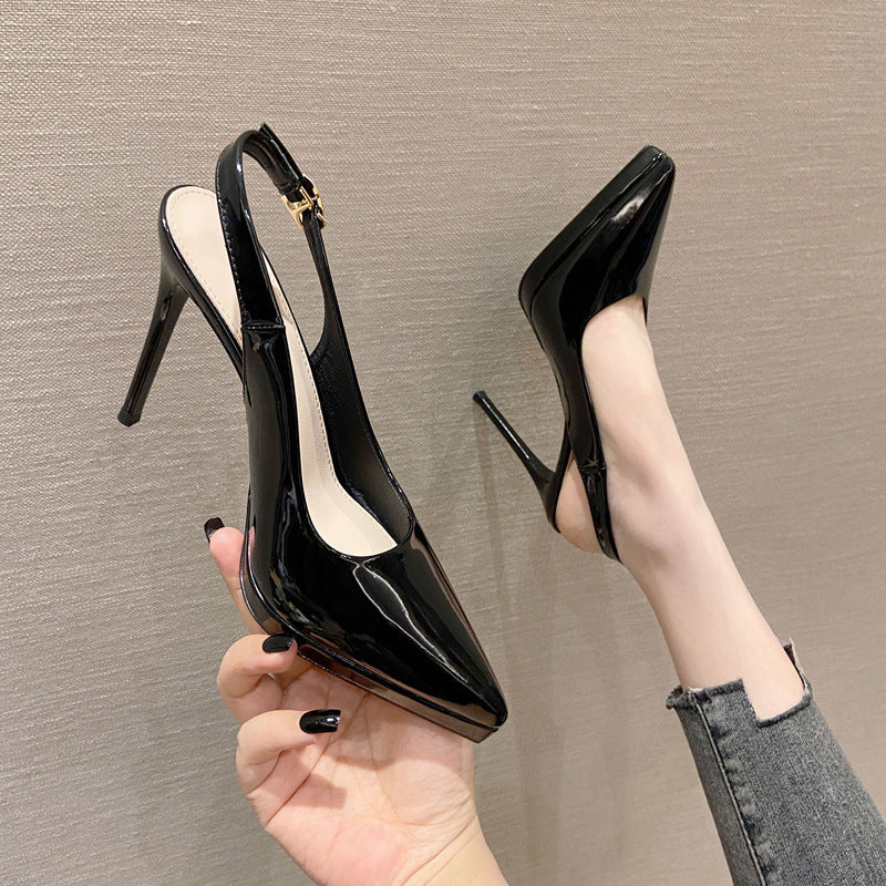 Sandale cu platformă Cristina și tocuri stiletto - Vârf ascuțit elegant