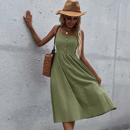Rochie midi elegantă de vară Cristina Gore din colecția de vară