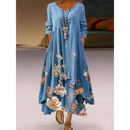 Rochie artistică florală leagăn de Cristina Gore