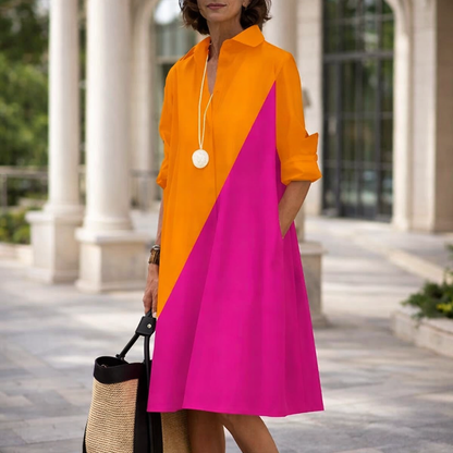 Rochie de vară Cristina Gore cu imprimeu 3D modern