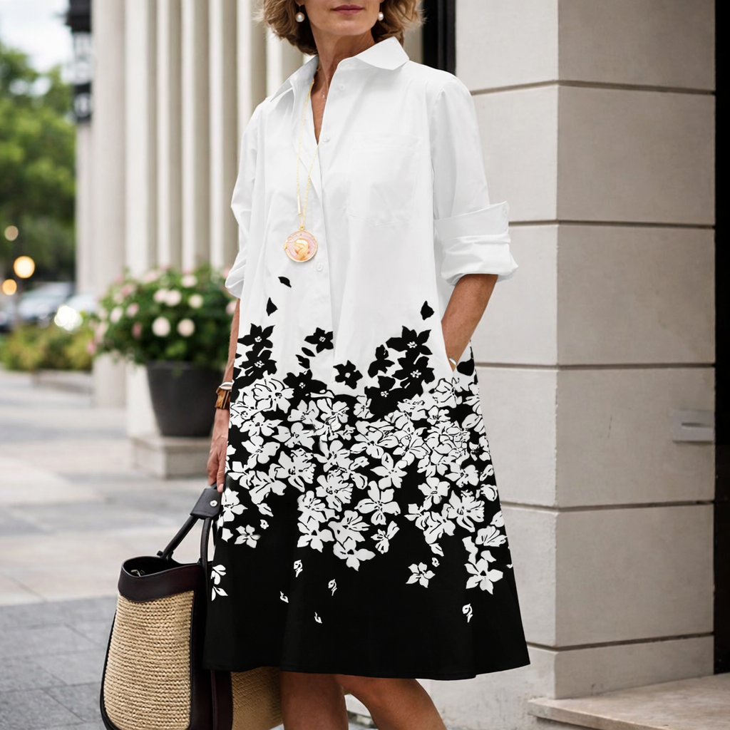 Rochie de vară Cristina Gore cu imprimeu 3D modern