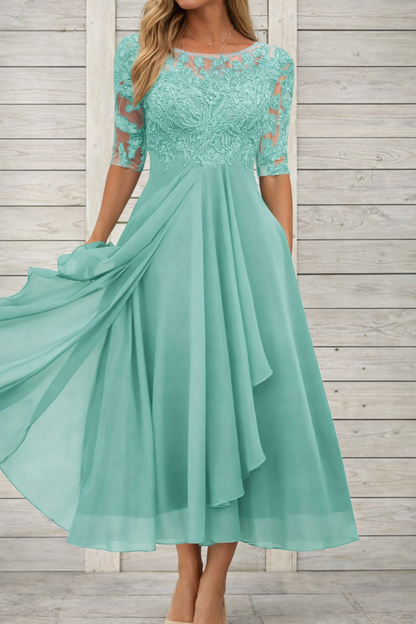 Rochie de seară midi elegantă din dantelă Cristina Gore