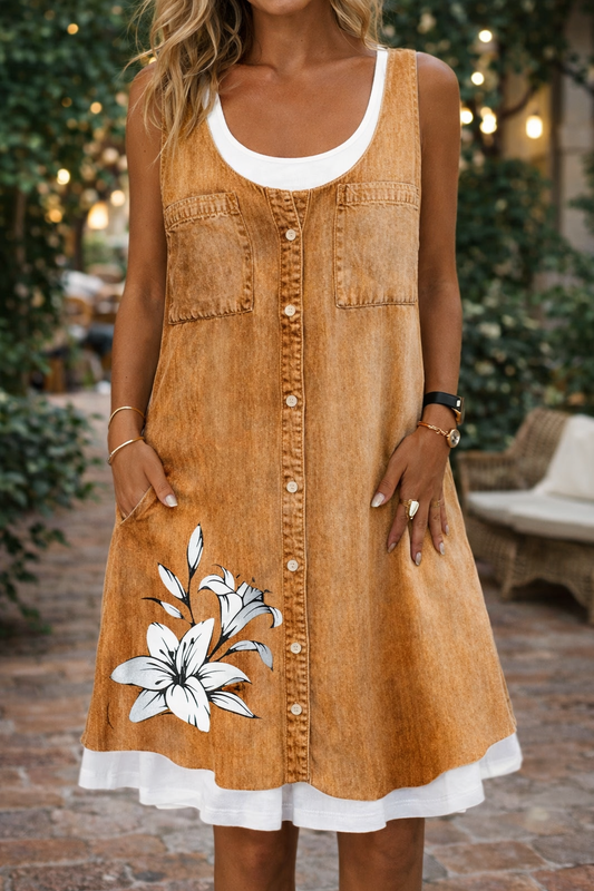 Rochie albastră cu fluturi inspirată de Pinterest de Cristina Gore