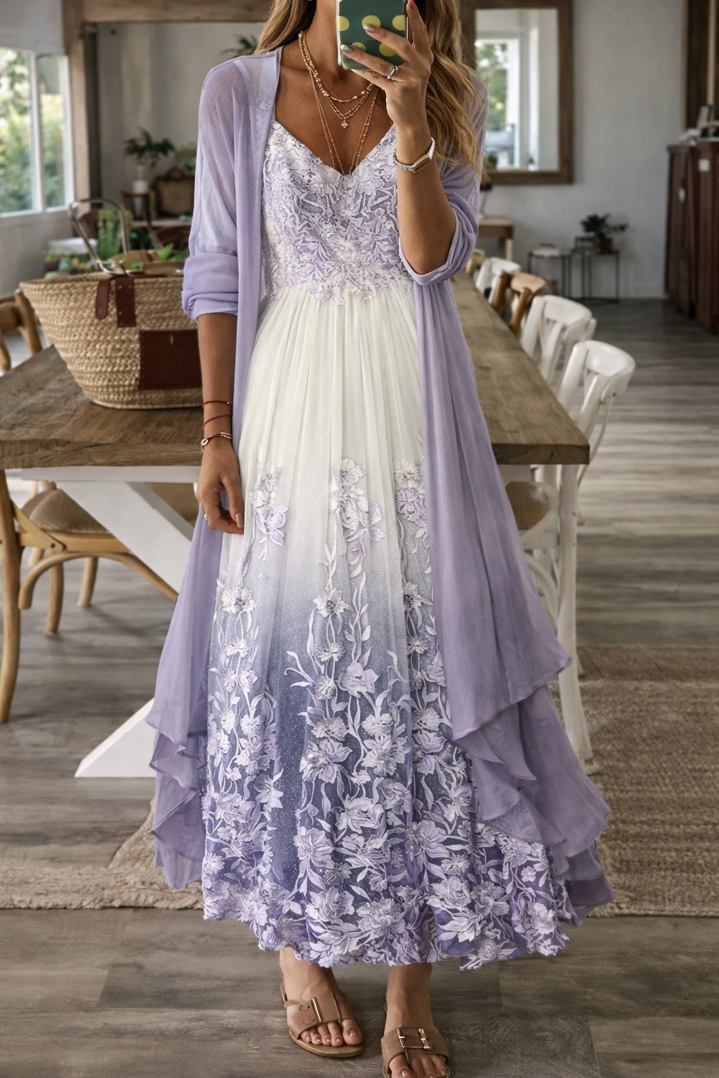 Rochie de vară cu bretele și imprimeu floral Cristina Gore