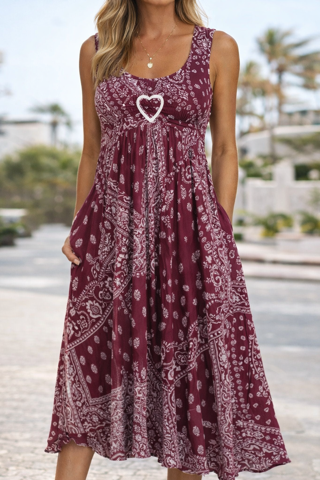Rochie de vară Cristina Gore cu inimă, inspirată de Pinterest