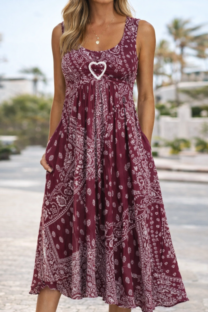 Rochie de vară Cristina Gore cu inimă, inspirată de Pinterest