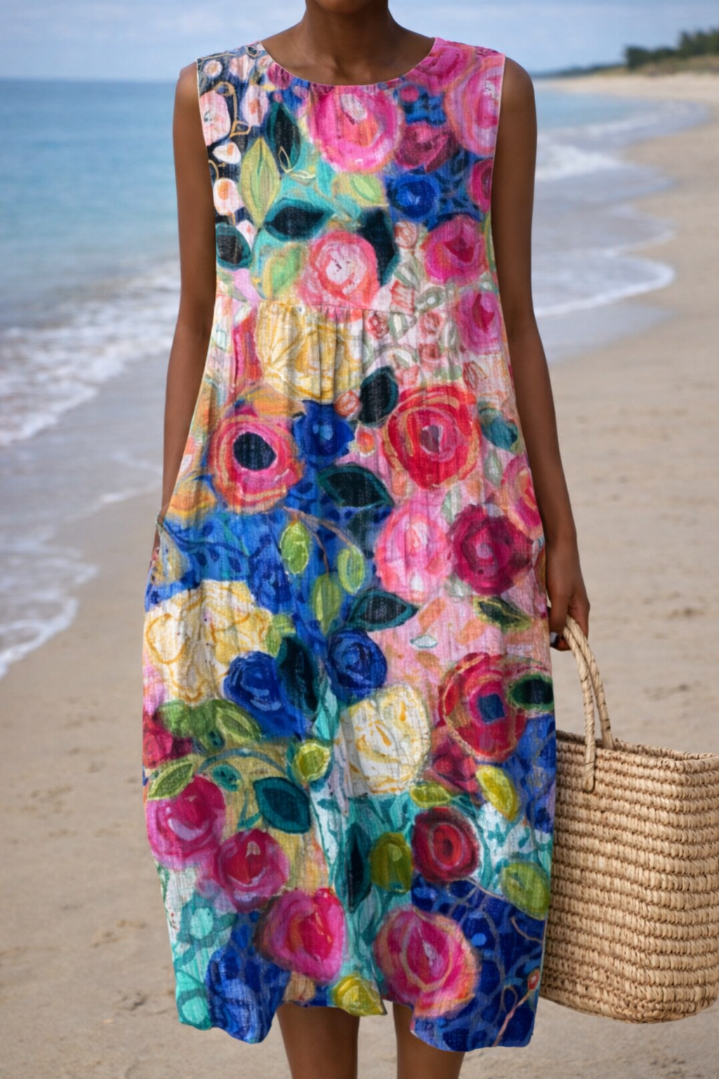 Rochie de vară fără mâneci Cristina Gore, inspirată de Pinterest