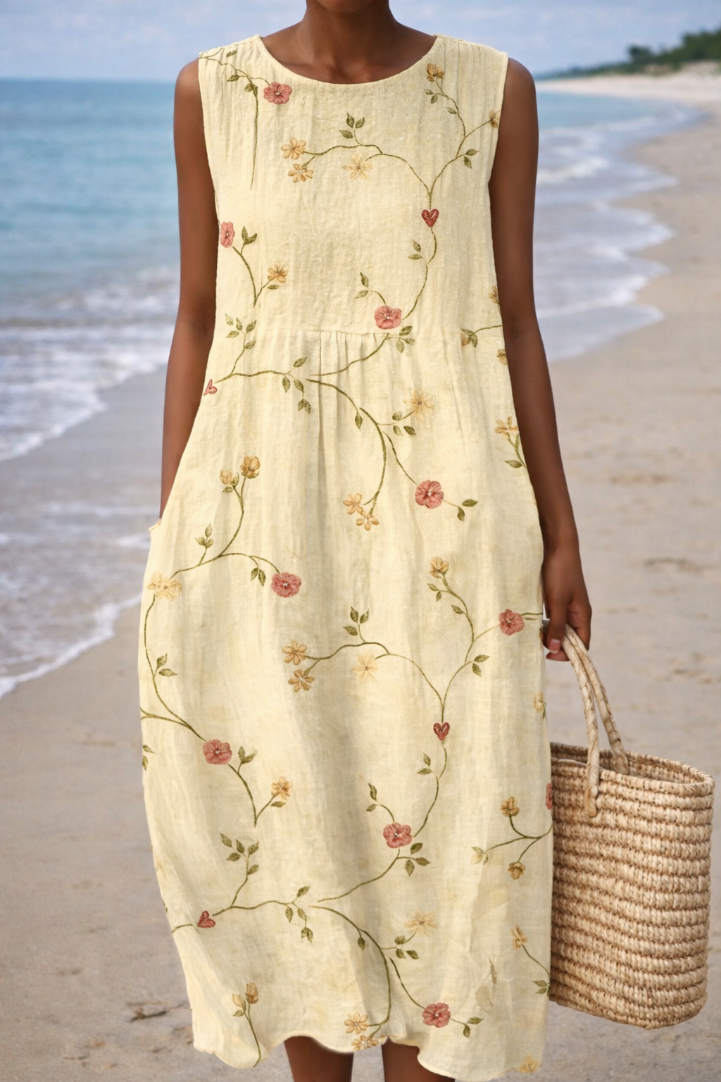 Rochie de vară fără mâneci Cristina Gore, inspirată de Pinterest