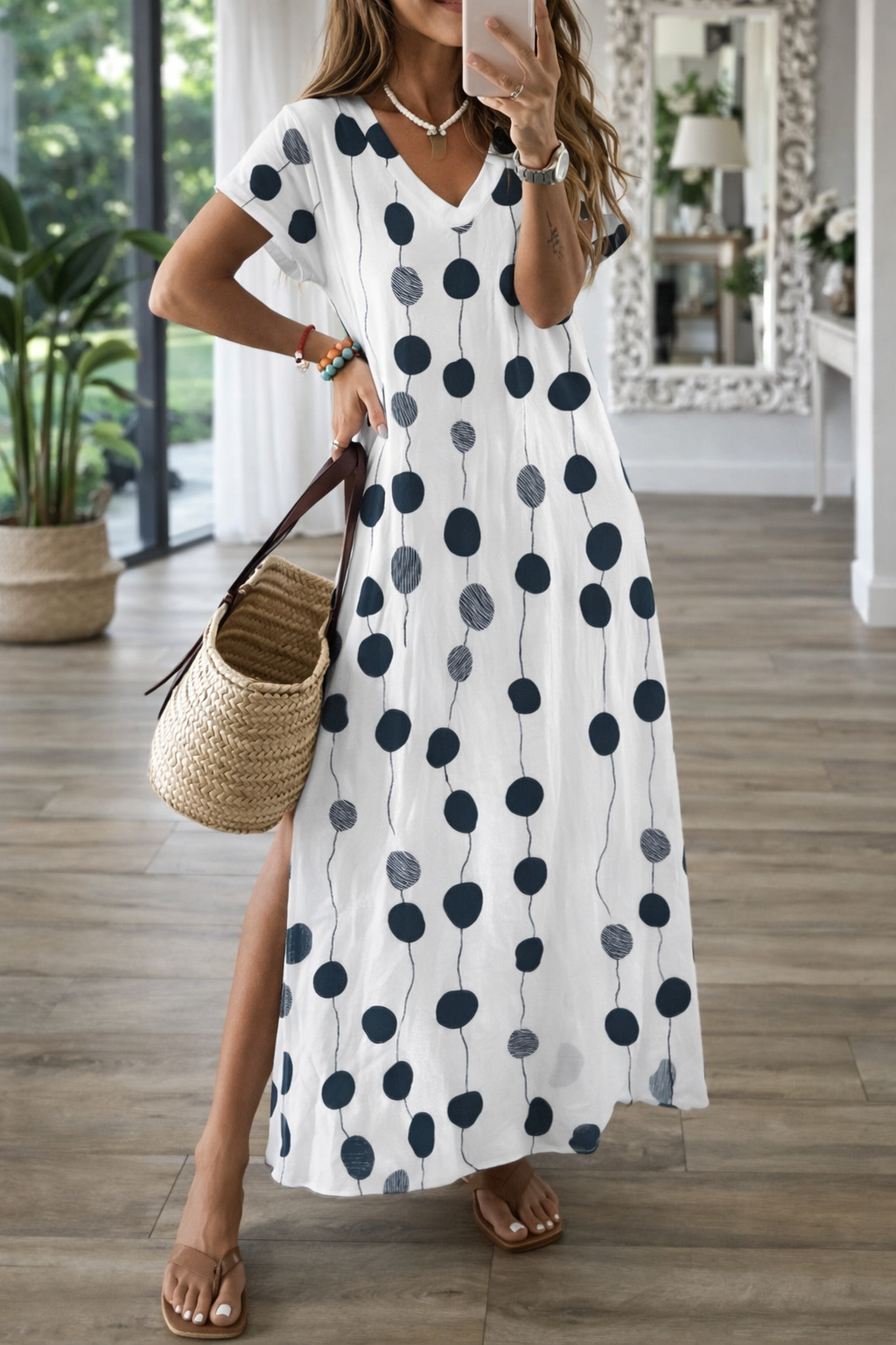 Rochie midi elegantă cu imprimeu 3D de Cristina Gore