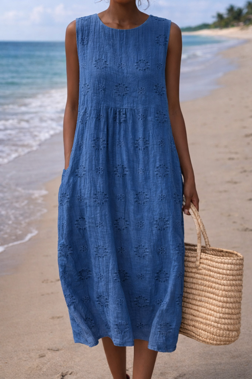 Rochie de vară fără mâneci Cristina Gore, inspirată de Pinterest
