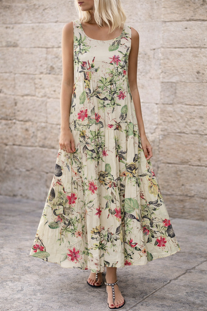 Rochie maxi florală boemă Cristina Gore Summer