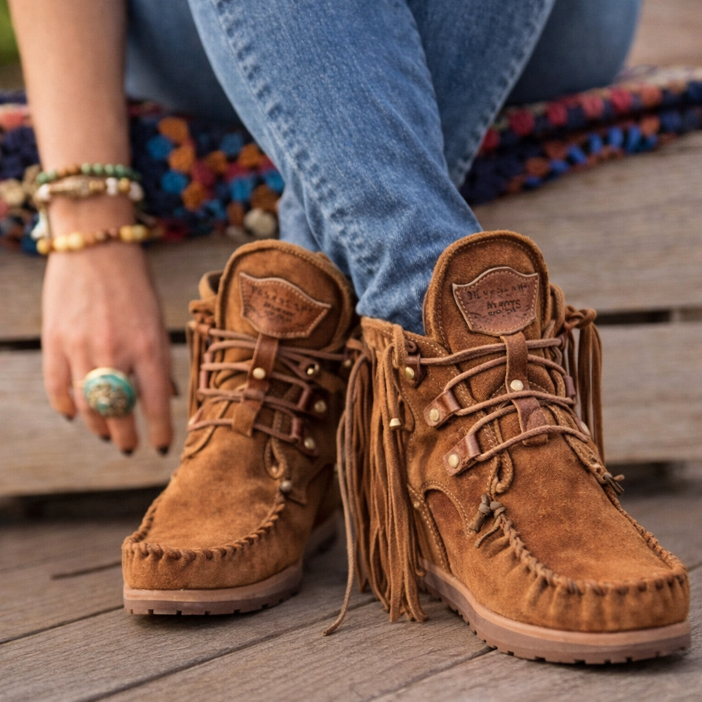 Ghete cu franjuri Cristina - Stil boem Pinterest