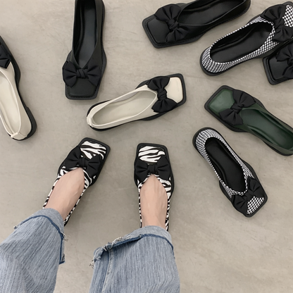 Balerini Cristina cu papion - Inspirație pentru vârful pătrat