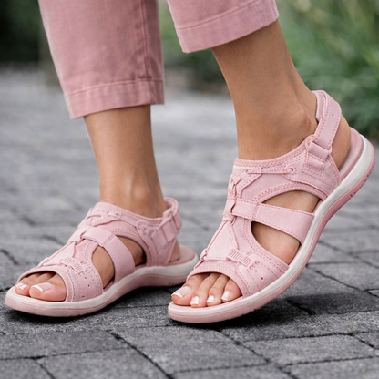 Sandale cu platformă romană Cristina - Model confortabil cu închidere cu velcro