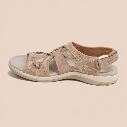 Sandale cu platformă romană Cristina - Model confortabil cu închidere cu velcro