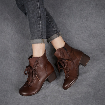 Ghete Cristina din piele de vacă - Martin National Style