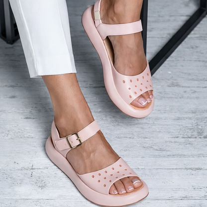 Sandale plate Cristina - confort în stil roman