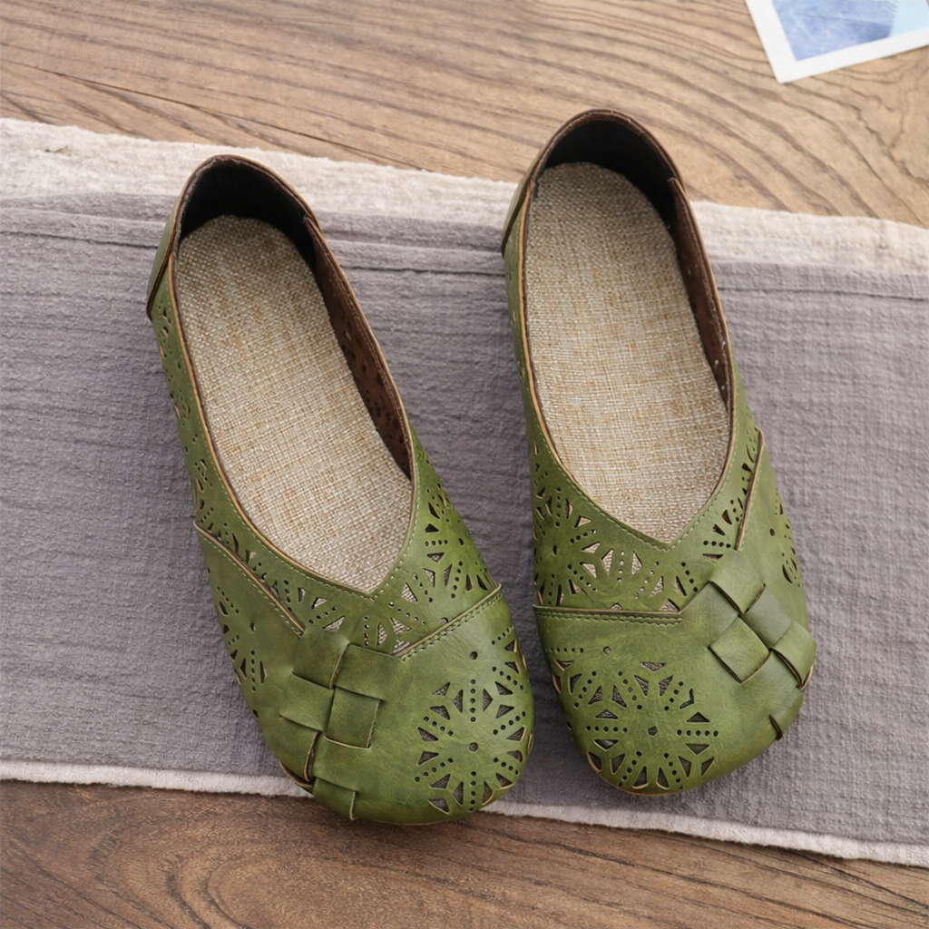 Balerini cu platformă Cristina - Inspirație pentru confort și design ajurat