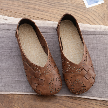 Balerini cu platformă Cristina - Inspirație pentru confort și design ajurat