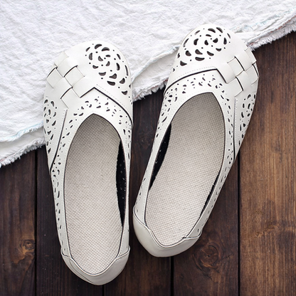 Balerini cu platformă Cristina - Inspirație pentru confort și design ajurat