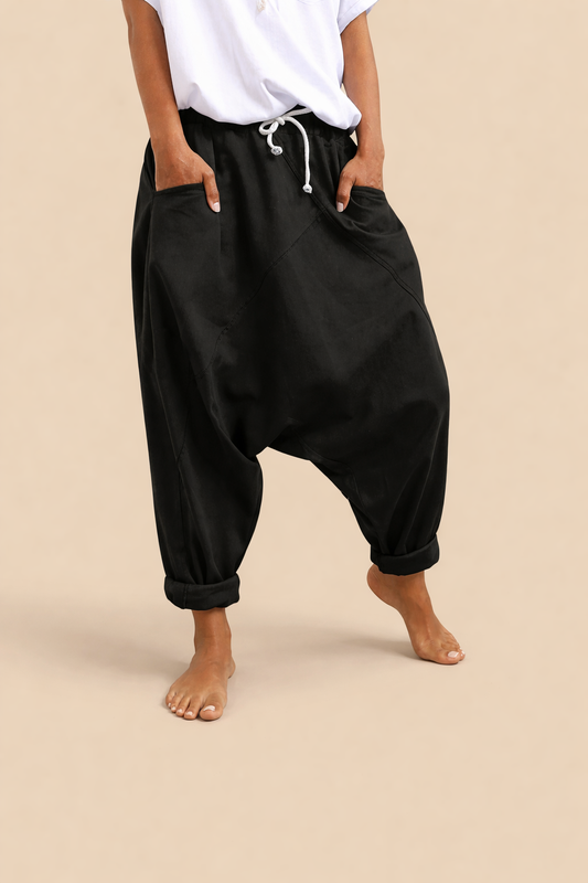 Pantaloni harem Cristina - Stil urban confortabil din bumbac