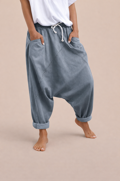 Pantaloni harem Cristina - Stil urban confortabil din bumbac