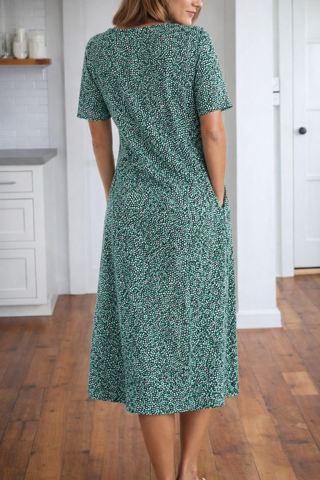 Rochie midi cu imprimeu floral de Cristina Gore