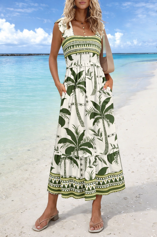 Rochie maxi de vară în stil boho Cristina Gore