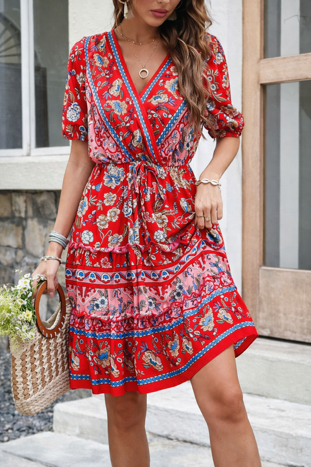 Rochie de vară Cristina Gore cu imprimeu floral