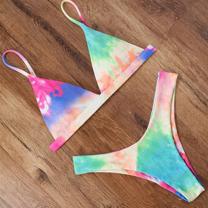 Bikini solid cu bretele de Cristina Gore