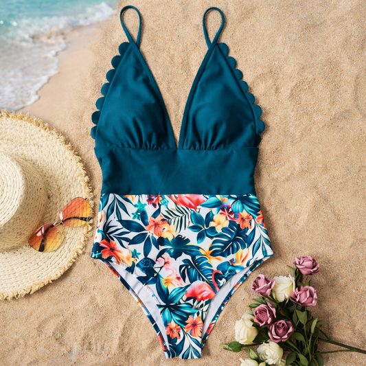 Costume de baie tropicale mărime mare de Cristina Gore