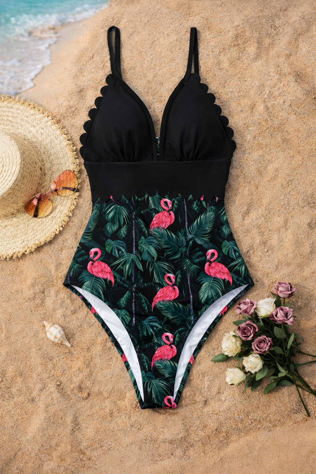 Costume de baie tropicale mărime mare de Cristina Gore